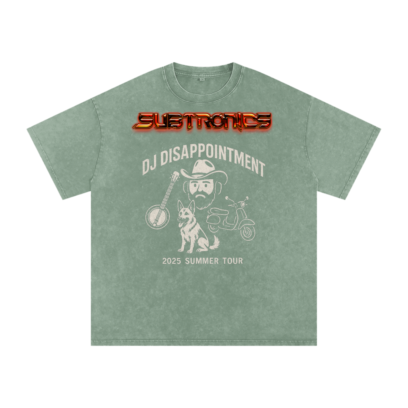 Acid Wash Oversize T-Shirt - 250 GSM